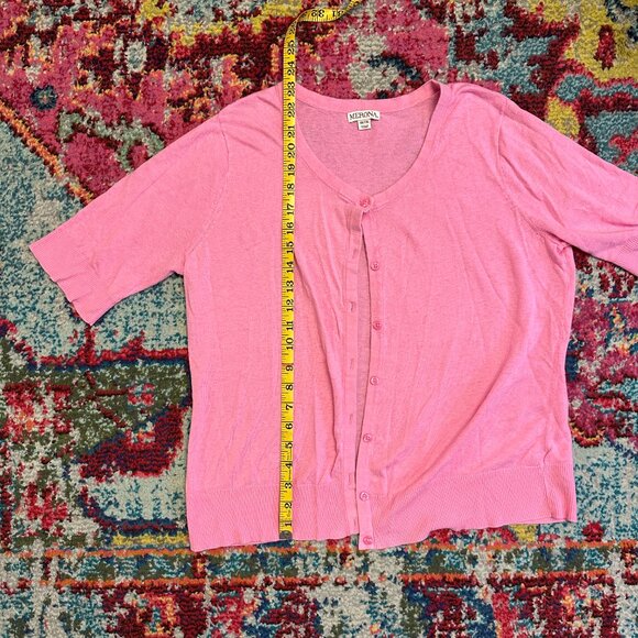 Target’s Merona Pink Women's Short Sleeve Cardigan Sweater - Picture 5 of 6